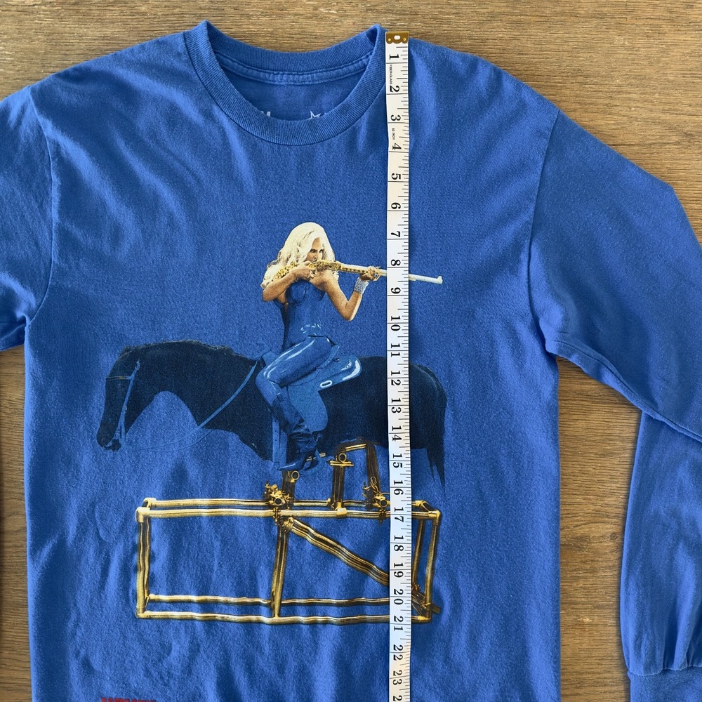 Beyonce American Requiem Long Sleeve Tee-Blue-Sz M-Cowboy Carter Tour 2025 Merch - Picture 4 of 14